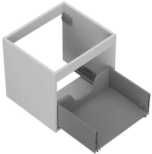 Praustuvo spintelės korpusas Mexen Box-A, 50 cm, 1 stalčius, Pilkas matt
