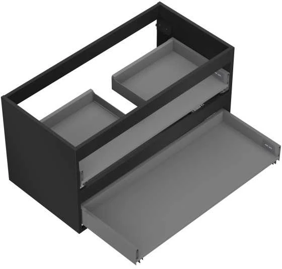 Praustuvo spintelės korpusas Mexen Box-A, 90 cm, 2 stalčiai, Juodas matt