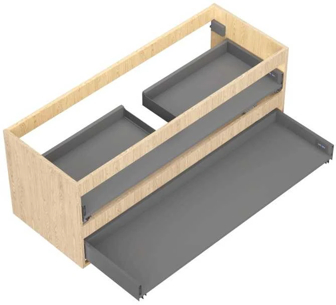 Praustuvo spintelės korpusas Mexen Box-A, 120 cm, 2 stalčiai, Oak