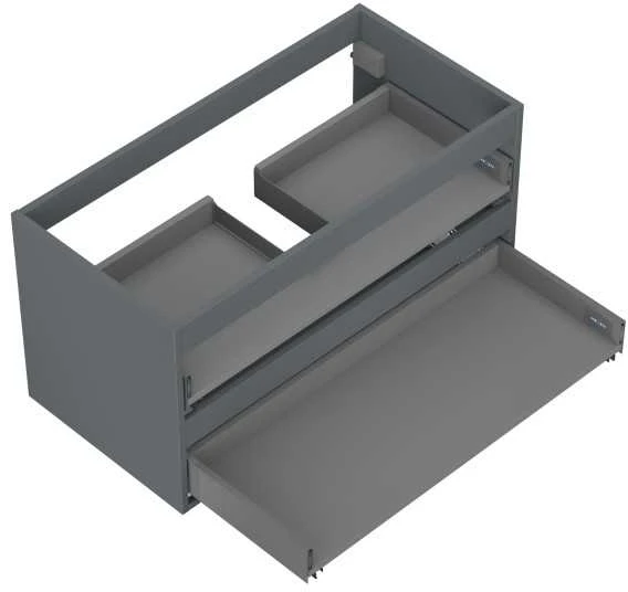Praustuvo spintelės korpusas Mexen Box-A, 100 cm, 2 stalčiai, Graphite matt