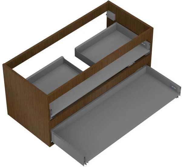 Praustuvo spintelės korpusas Mexen Box-A, 100 cm, 2 stalčiai, Nut