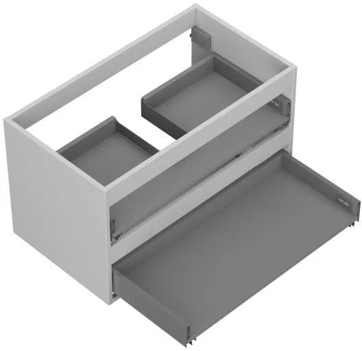Praustuvo spintelės korpusas Mexen Box-A, 80 cm, 2 stalčiai, Pilkas matt