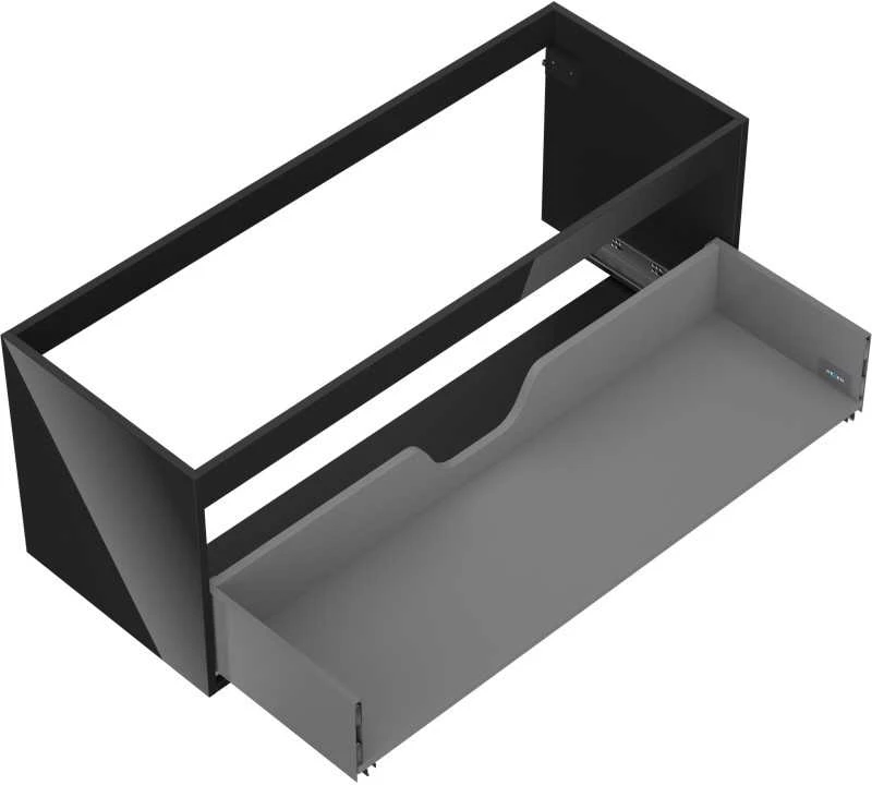 Praustuvo spintelės korpusas Mexen Box-A, 120 cm, 1 stalčius, Juodas glossy