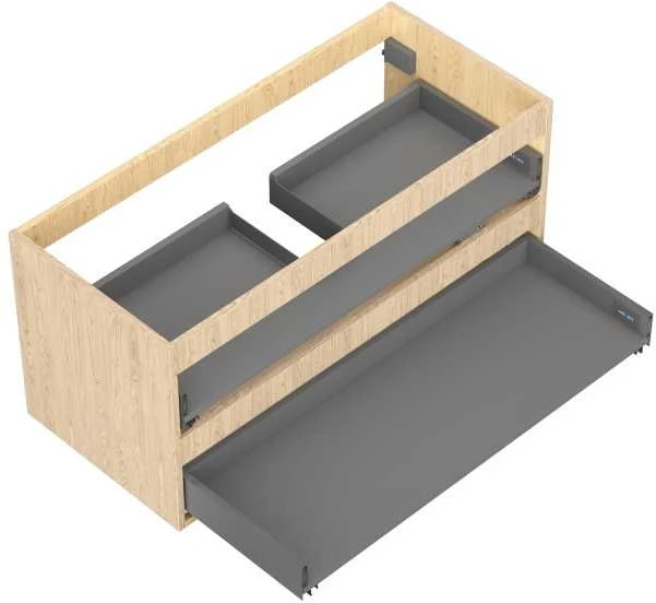Praustuvo spintelės korpusas Mexen Box-A, 100 cm, 2 stalčiai, Oak