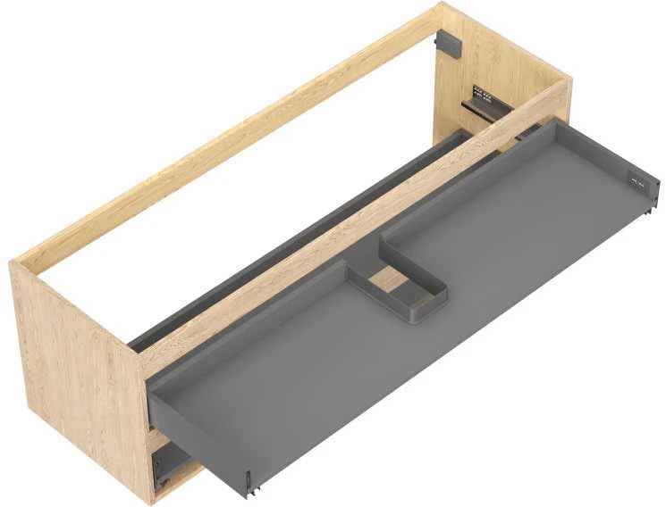 Praustuvo spintelės korpusas Mexen Box-A, 140 cm, 2 stalčiai, Oak
