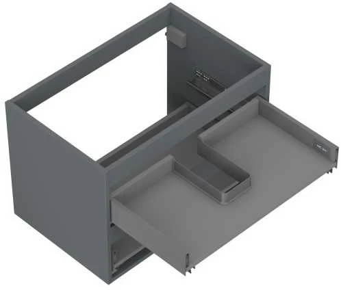 Praustuvo spintelės korpusas Mexen Box-A, 70 cm, 2 stalčiai, Graphite matt