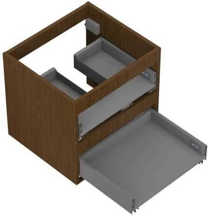 Praustuvo spintelės korpusas Mexen Box-A, 50 cm, 2 stalčiai, Nut