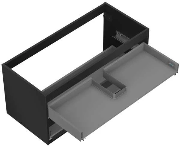 Praustuvo spintelės korpusas Mexen Box-A, 100 cm, 2 stalčiai, Juodas matt