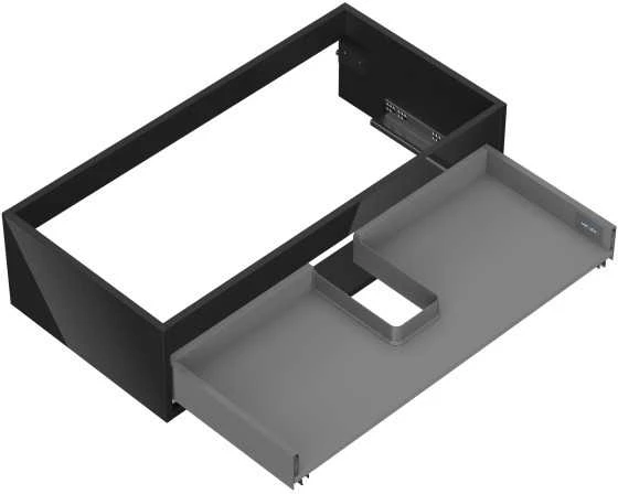 Praustuvo spintelės korpusas Mexen Box-A, 90 cm, 1 stalčius, Juodas glossy
