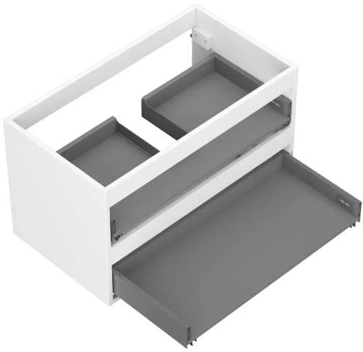 Praustuvo spintelės korpusas Mexen Box-A, 80 cm, 2 stalčiai, Baltas matt