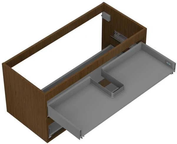 Praustuvo spintelės korpusas Mexen Box-A, 100 cm, 2 stalčiai, Nut