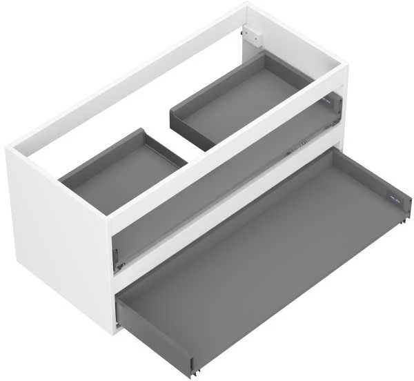Praustuvo spintelės korpusas Mexen Box-A, 100 cm, 2 stalčiai, Baltas matt