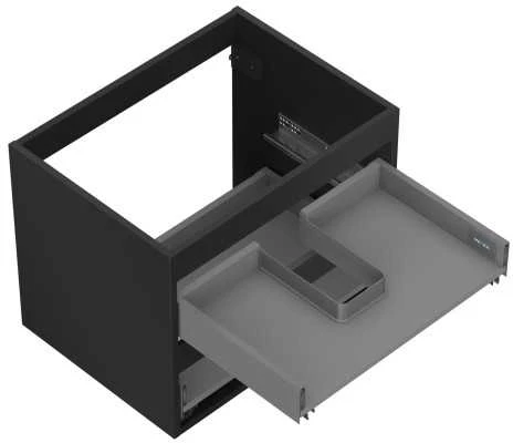 Praustuvo spintelės korpusas Mexen Box-A, 60 cm, 2 stalčiai, Juodas matt
