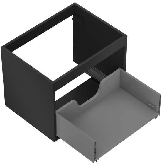 Praustuvo spintelės korpusas Mexen Box-A, 60 cm, 1 stalčius, Juodas matt
