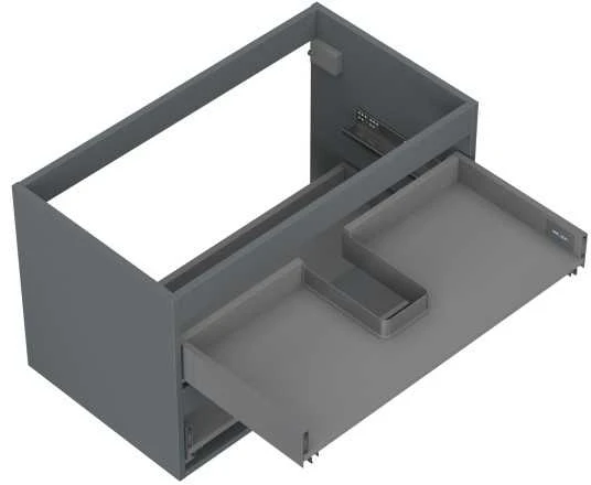 Praustuvo spintelės korpusas Mexen Box-A, 80 cm, 2 stalčiai, Graphite matt