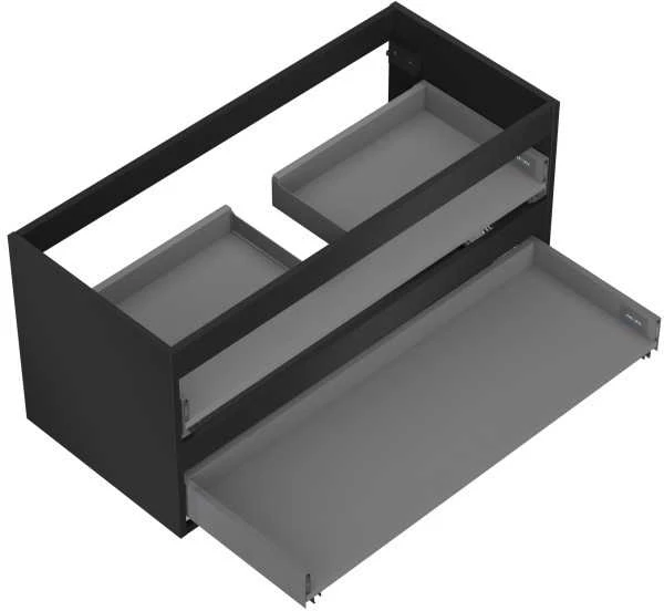 Praustuvo spintelės korpusas Mexen Box-A, 100 cm, 2 stalčiai, Juodas matt