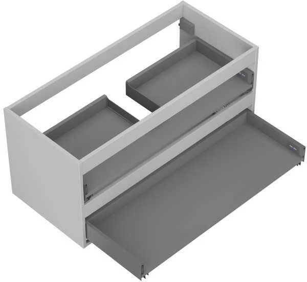 Praustuvo spintelės korpusas Mexen Box-A, 100 cm, 2 stalčiai, Pilkas matt