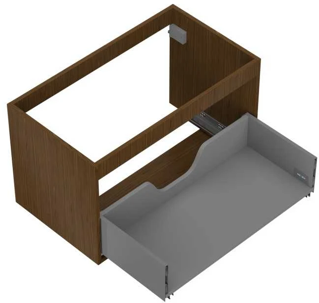 Praustuvo spintelės korpusas Mexen Box-A, 80 cm, 1 stalčius, Nut