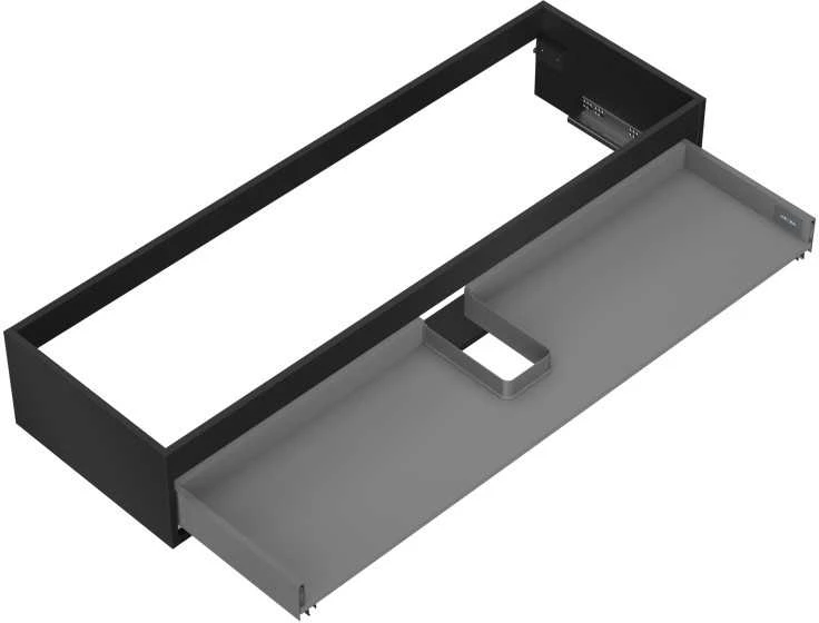 Praustuvo spintelės korpusas Mexen Box-A, 140 cm, 1 stalčius, Juodas matt