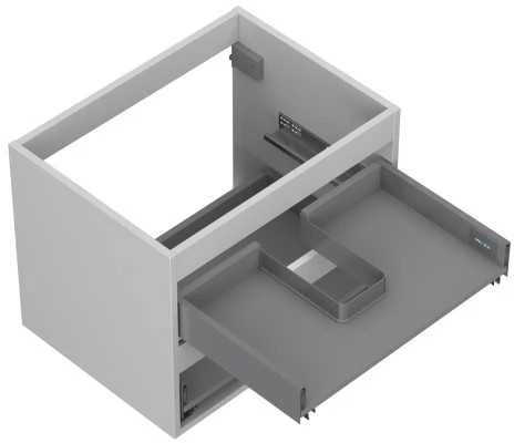 Praustuvo spintelės korpusas Mexen Box-A, 60 cm, 2 stalčiai, Pilkas matt