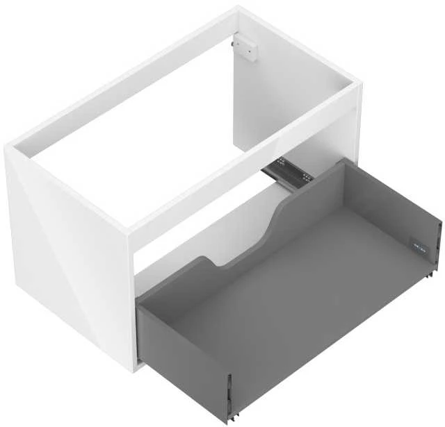 Praustuvo spintelės korpusas Mexen Box-A, 80 cm, 1 stalčius, Baltas glossy