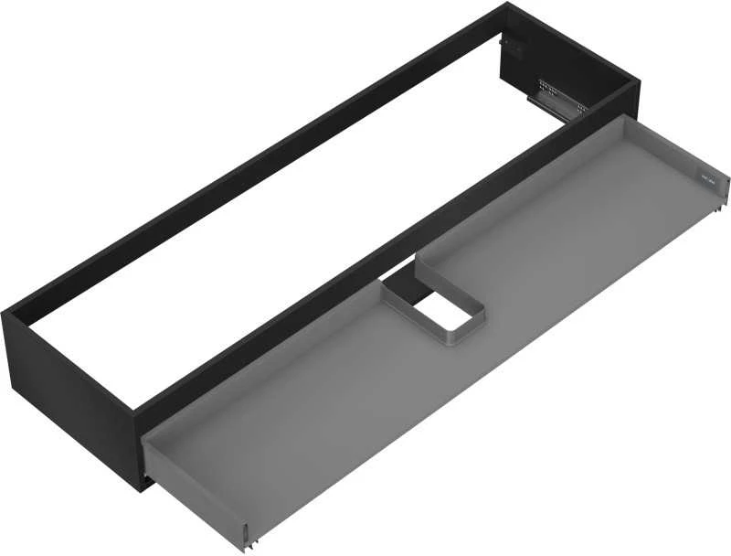 Praustuvo spintelės korpusas Mexen Box-A, 160 cm, 1 stalčius, Juodas matt