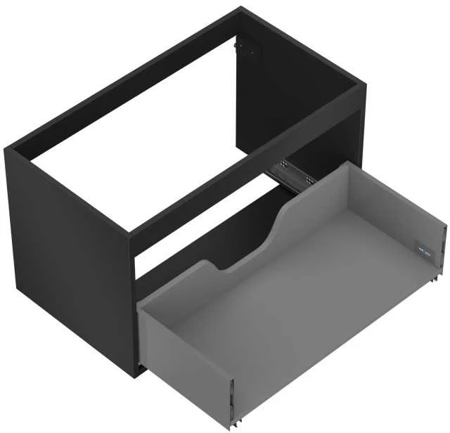 Praustuvo spintelės korpusas Mexen Box-A, 80 cm, 1 stalčius, Juodas matt