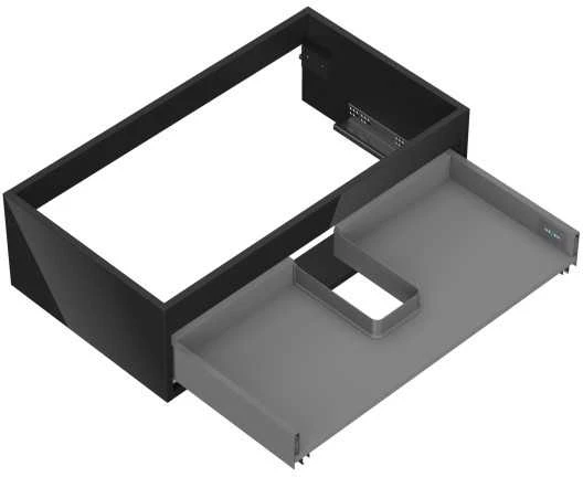 Praustuvo spintelės korpusas Mexen Box-A, 80 cm, 1 stalčius, Juodas glossy