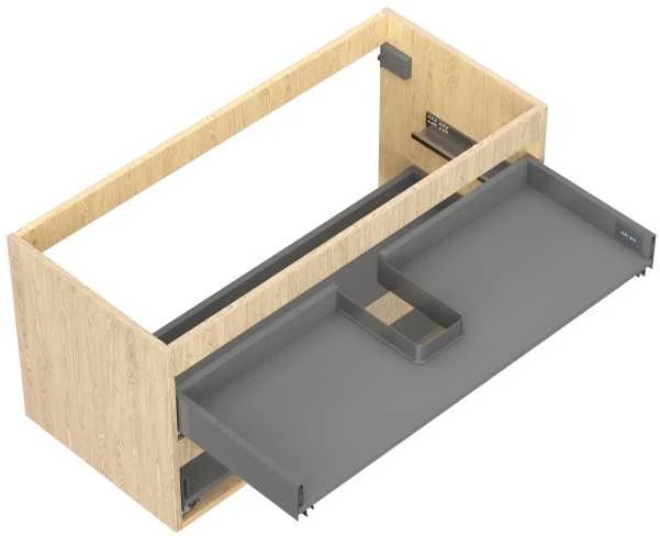 Praustuvo spintelės korpusas Mexen Box-A, 100 cm, 2 stalčiai, Oak