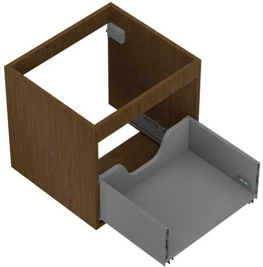 Praustuvo spintelės korpusas Mexen Box-A, 50 cm, 1 stalčius, Nut