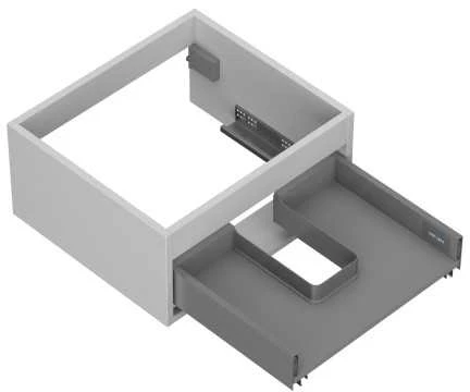 Praustuvo spintelės korpusas Mexen Box-A, 50 cm, 1 stalčius, Pilkas matt
