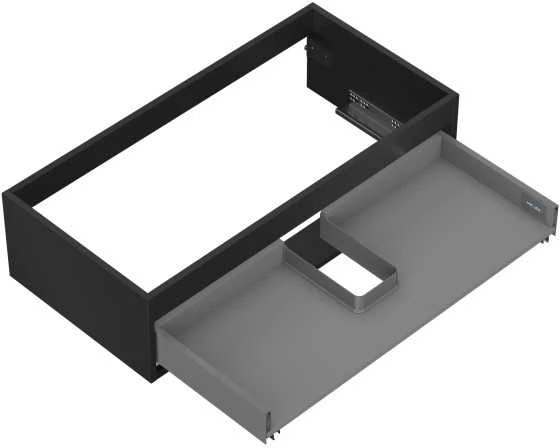 Praustuvo spintelės korpusas Mexen Box-A, 90 cm, 1 stalčius, Juodas matt
