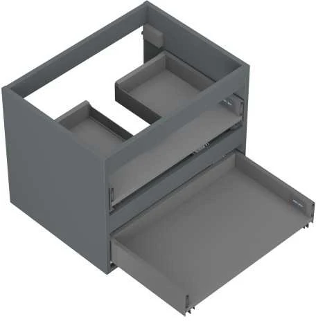 Praustuvo spintelės korpusas Mexen Box-A, 60 cm, 2 stalčiai, Graphite matt