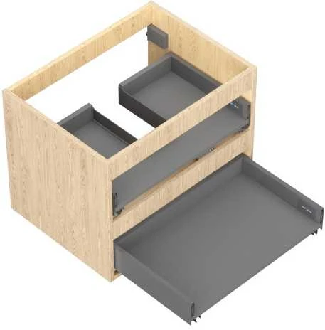 Praustuvo spintelės korpusas Mexen Box-A, 60 cm, 2 stalčiai, Oak