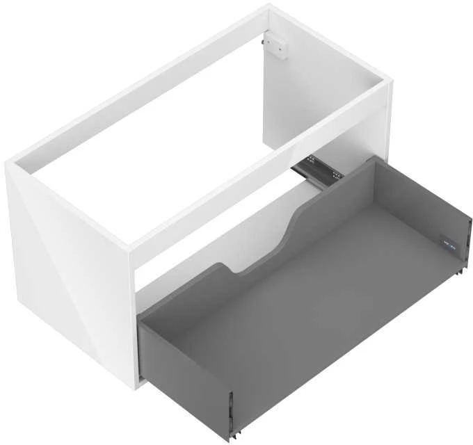 Praustuvo spintelės korpusas Mexen Box-A, 90 cm, 1 stalčius, Baltas glossy