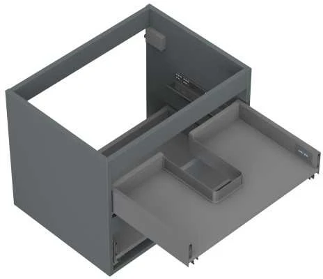 Praustuvo spintelės korpusas Mexen Box-A, 60 cm, 2 stalčiai, Graphite matt