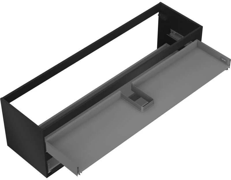 Praustuvo spintelės korpusas Mexen Box-A, 160 cm, 2 stalčiai, Juodas matt