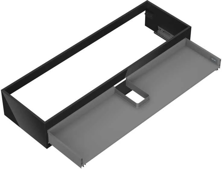 Praustuvo spintelės korpusas Mexen Box-A, 140 cm, 1 stalčius, Juodas glossy