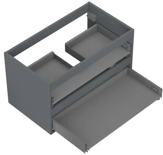 Praustuvo spintelės korpusas Mexen Box-A, 80 cm, 2 stalčiai, Graphite matt