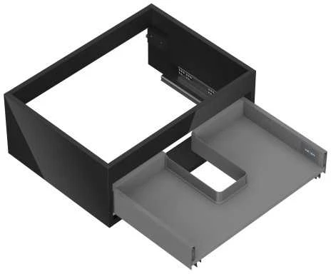Praustuvo spintelės korpusas Mexen Box-A, 60 cm, 1 stalčius, Juodas glossy