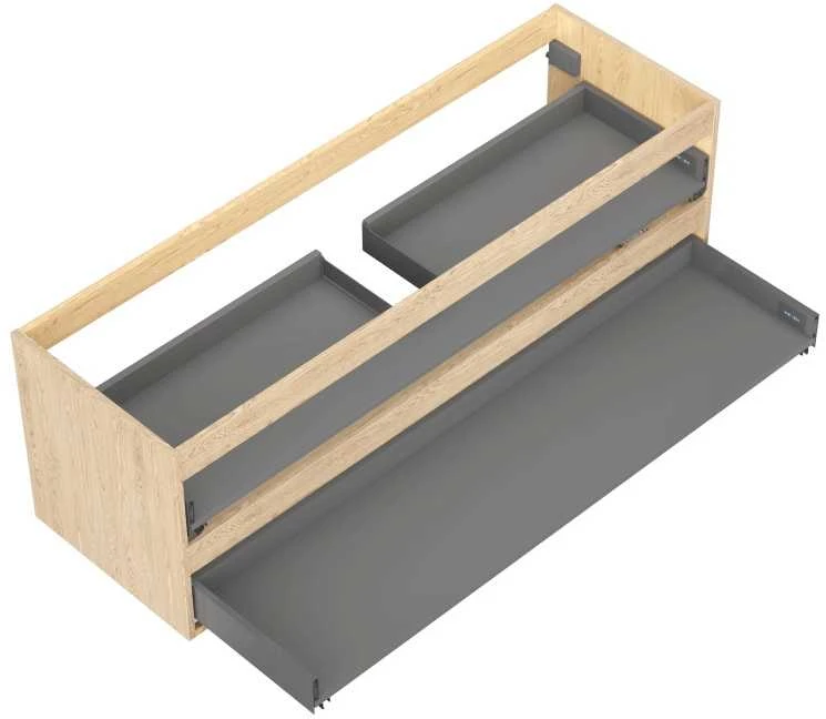 Praustuvo spintelės korpusas Mexen Box-A, 140 cm, 2 stalčiai, Oak