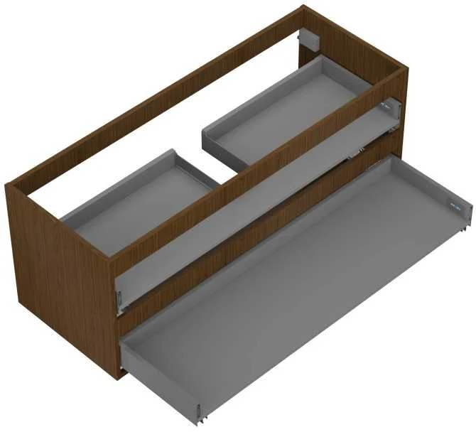 Praustuvo spintelės korpusas Mexen Box-A, 120 cm, 2 stalčiai, Nut