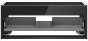 Praustuvo spintelės korpusas Mexen Box-A, 60 cm, 1 stalčius, Juodas glossy