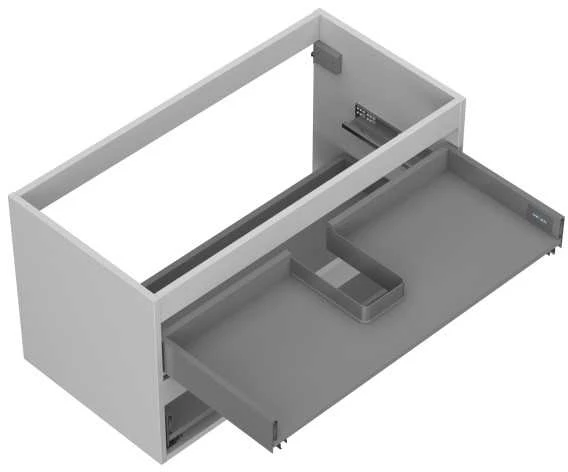 Praustuvo spintelės korpusas Mexen Box-A, 90 cm, 2 stalčiai, Pilkas matt