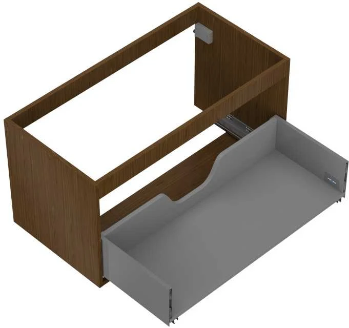 Praustuvo spintelės korpusas Mexen Box-A, 90 cm, 1 stalčius, Nut