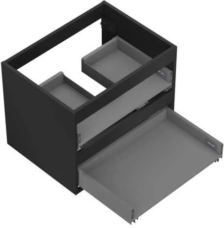 Praustuvo spintelės korpusas Mexen Box-A, 60 cm, 2 stalčiai, Juodas matt