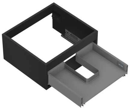 Praustuvo spintelės korpusas Mexen Box-A, 50 cm, 1 stalčius, Juodas matt
