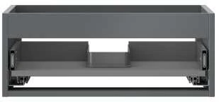 Praustuvo spintelės korpusas Mexen Box-A, 60 cm, 1 stalčius, Graphite matt