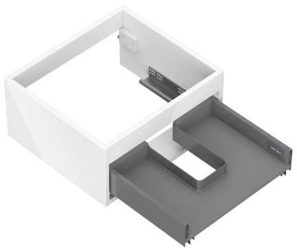 Praustuvo spintelės korpusas Mexen Box-A, 50 cm, 1 stalčius, Baltas glossy