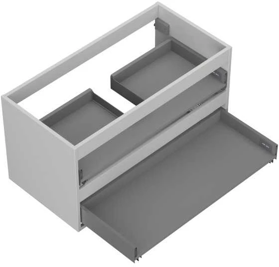 Praustuvo spintelės korpusas Mexen Box-A, 90 cm, 2 stalčiai, Pilkas matt